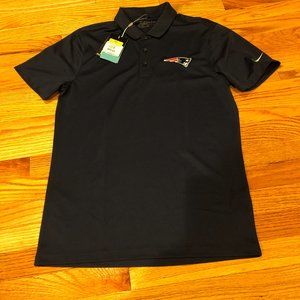 Men's New England Patriots Nike Dr-Fit Golf Shirt - Size Small